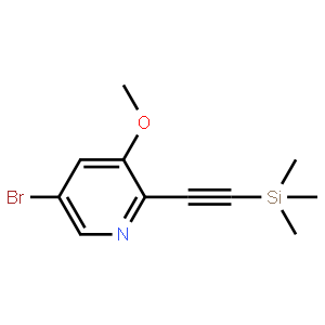 5-Bromo-3-methoxy-2-((trimethylsilyl)ethynyl)pyridine
