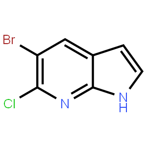 5-bromo-6-chloro-1H-pyrrolo[2,3-b]pyridine,1190321-59-5