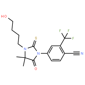4-[2-硫代-3-(4-羟丁基)-4,4-二甲基-5-氧代咪唑烷-1-基]-2-三氟甲基苯腈,155180-53-3