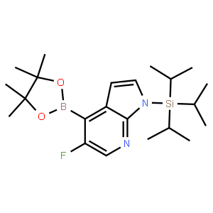 5-Fluoro-4-(4,4,5,5-tetramethyl-1,3,2-dioxaborolan-2-yl)-1-(triisopropylsilyl)-1H-pyrrolo[2,3-b]pyridine