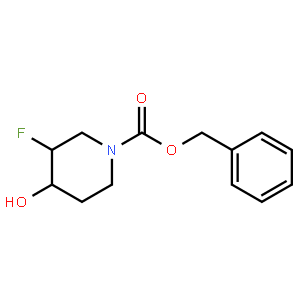 1-​Piperidinecarboxylic acid, 3-​fluoro-​4-​hydroxy-​, phenylmethyl ester, (3R,​4S)​-
