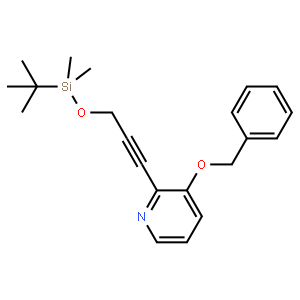 3-(Benzyloxy)-2-(3-((tert-butyldimethylsilyl)oxy)prop-1-yn-1-yl)pyridine