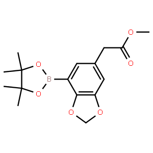 2,3-Methylenedioxo-5-(methoxycarbonyl)methylphenylboronic acid, pinacol ester