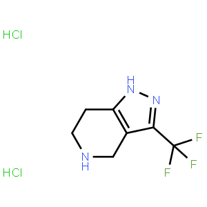 1H-​Pyrazolo[4,​3-​c]​pyridine, 4,​5,​6,​7-​tetrahydro-​3-​(trifluoromethyl)​-​, hydrochloride (1:2),2102410-08-0