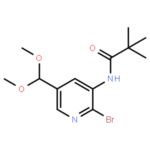 N-(2-Bromo-5-(dimethoxymethyl)pyridin-3-yl)-pivalamide