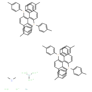 Dimethylammonium dichlorotri(μ-chloro)bis[(R)-(+)-2,2'-bis(di-p-tolylphosphino)-1,1'-binaphthyl]diruthenate(II),[NH2Me2][{RuCl((