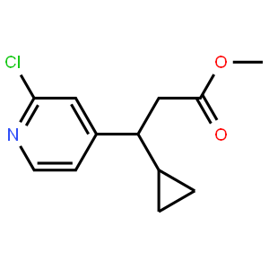 methyl (3S)-3-(2-chloropyridin-4-yl)-3-cyclopropylpropanoate