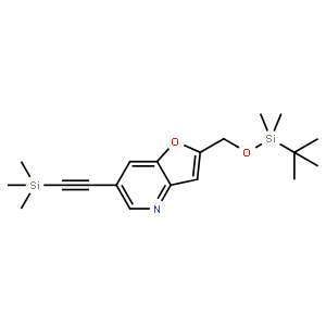 2-((tert-Butyldimethylsilyloxy)methyl)-6-((trimethylsilyl)ethynyl)furo[3,2-b]pyridine