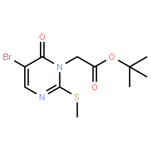 tert-Butyl 5-bromo-2-(methylthio)-6-oxopyrimidine-1-acetate