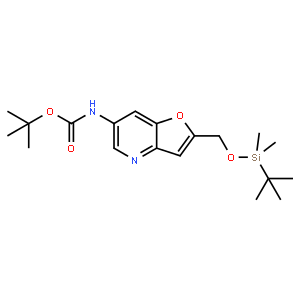 tert-Butyl 2-((tert-butyldimethylsilyloxy)methyl)furo[3,2-b]pyridin-6-ylcarbamate
