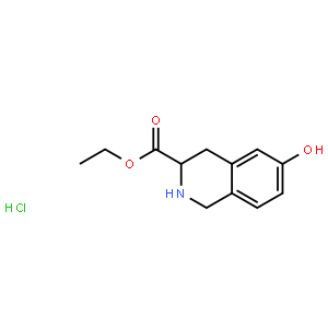3-isoquinolinecarboxylic acid, 1,2,3,4-tetrahydro-6-hydroxy-, ethyl ester, hydrochloride (1:1)
