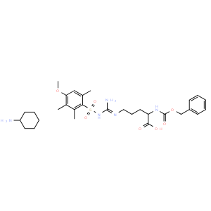 N-苄氧羰基-N'-(4-甲氧基-2,3,6-三甲基苯磺酰基)-L-精氨酸环己胺盐