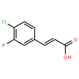 (2E)-3-(4-chloro-3-fluorophenyl)prop-2-enoic acid,202982-66-9