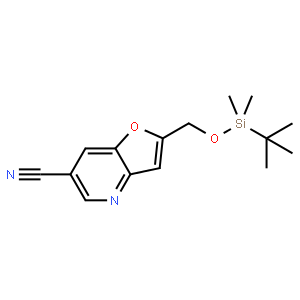 2-((tert-Butyldimethylsilyloxy)methyl)furo[3,2-b]pyridine-6-carbonitrile