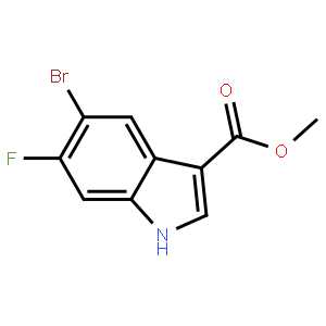 methyl 5-bromo-6-fluoro-1H-indole-3-carboxylate,1638759-63-3