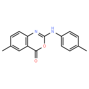 6-甲基-2-对甲苯基氨基-4H-3,1-苯并恶嗪-4-酮