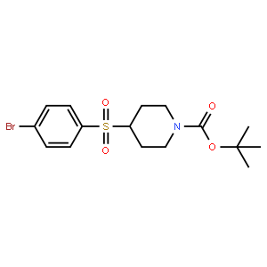 4-[(4-Bromophenyl)sulfonyl]-1-piperidinecarboxylic acid 1,1-dimethylethyl ester