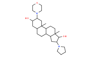 (2b，3a，5a，16b，17b)-2-(4-吗啉基)-16-(1-吡咯烷基)雄烷-3，17-二醇,98%