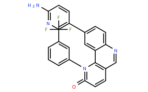 9-(6-氨基-3-吡啶基)-1-[3-(三氟甲基)苯基]苯并[H]-1,6-萘啶-2(1H)-酮