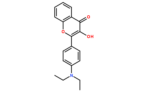 4H-1-Benzopyran-4-one, 2-[4-(diethylamino)phenyl]-3-hydroxy-Cas:146680-78-6