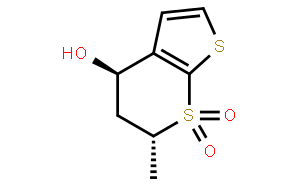 (4R，6S)-6-甲基-7，7-二氧代-5，6-二氢-4H-噻吩并[2，3-b]噻喃-4-醇,≥97%