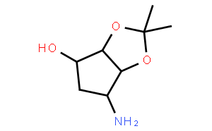 (3AR，4S，6R，6AS)-6-氨基四氢-2，2-二甲基-4H-环戊烯并-1，3-二氧杂环戊烷-4-醇,97%