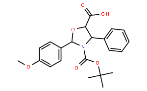 (4S，5R)-3-(叔丁氧基羰基)-2-(4-甲氧基苯基)-4-苯基恶唑烷-5-甲酸,95%