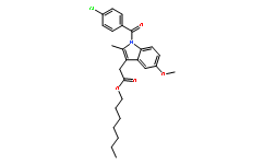 Indomethacin heptyl ester(solution in acetate)