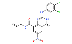2-(3,4-dichloroanilino)-6-nitro-4-oxo-N-prop-2-enyl-1H-quinazoline-8-carboxamide