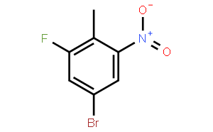 溴-2-氟-6-硝基甲苯英文名稱:4-bromo-2-fluoro-6-nitrotoluene分子式