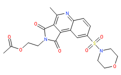 4-[[2-[2-(乙酰基氧基)乙基]-2,3-二氢-4-甲基-1,3-二氧-1H-吡咯并[3,4-c]喹啉-8-基]磺酰基]-吗啉