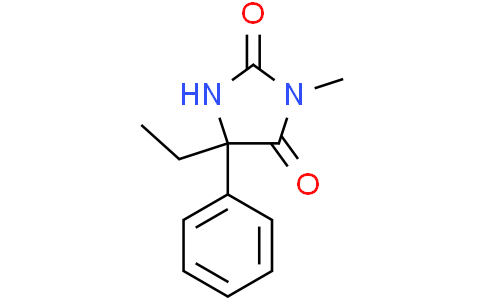 5-乙基-3-甲基-5-苯基咪唑烷-2,4-二酮，98%