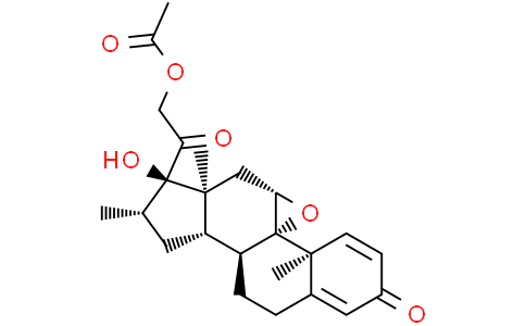 9,11beta-Epoxy-17-hydroxy-16beta-methyl-3,20-dioxo-9beta-pregna-1,4-diene-21-yl acetate，95%