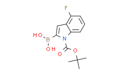 (1-(叔丁氧基羰基)-4-氟-1H-吲哚-2-)硼酸,97%