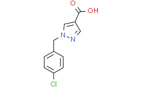 1-[(4-chlorophenyl)methyl]pyrazole-4-carboxylic acid