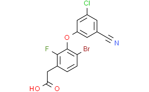 4-溴-3-(3-氯-5-氰基苯氧基)-2-氟苯基]乙酸