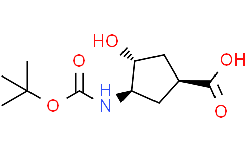 (1S,3R,4R)-3-(tert-butoxycarbonylamino)-4-hydroxy-cyclopentanecarboxylic acid