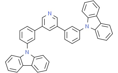 3,5-Bis(3-(9H-carbazol-9-yl)phenyl)pyridineCas:1013405-25-8