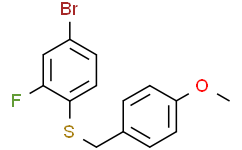 (4-溴-2-氟苯基)(4-甲氧基苄基)硫烷