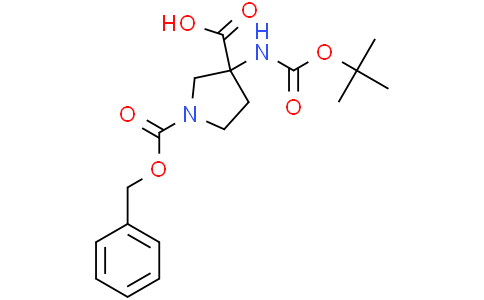 1-[(benzyloxy)carbonyl]-3-{[(tert-butoxy)carbonyl]amino}pyrrolidine-3-carboxylic acid