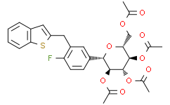 (1S)-1,5-脱水-1-c-[3-(苯并[b]噻吩-2-基甲基)-4-氟苯基]-d-山梨糖醇 2,3,4,6-四乙酸酯