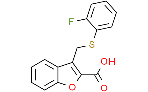 3-[[(2-Fluorophenyl)thio]methyl]-2-benzofurancarboxylic acid