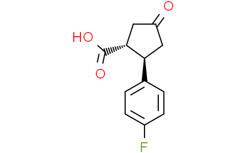 Rel-(1R,2R)-2-(4-Fluorophenyl)-4-Oxocyclopentane-1-Carboxylic AcidCas:104201-85-6