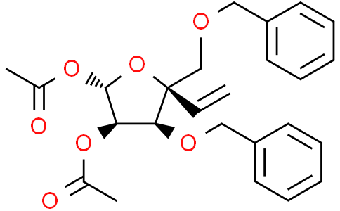 [(2S,3R,4S,5R)-2-acetoxy-4-benzyloxy-5-(benzyloxymethyl)-5-vinyl-tetrahydrofuran-3-yl] acetate
