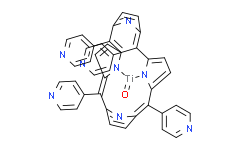 氧代[5，10，15，20-四(4-吡啶基)卟吩]合钛(IV),90%
