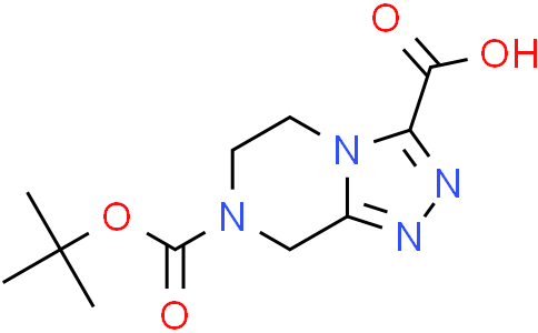 7-tert-butoxycarbonyl-6,8-dihydro-5H-[1,2,4]triazolo[4,3-a]pyrazine-3-carboxylic acid