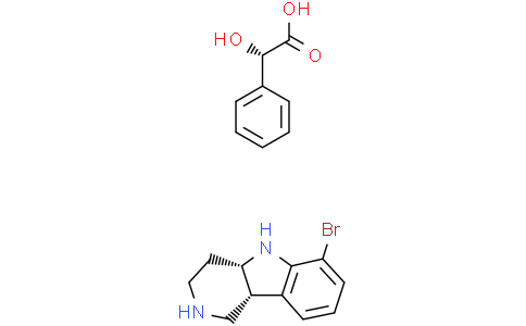 (4aS,9bR)-6-Bromo-2,3,4,4a,5,9b-hexahydro-1H-pyrido[4,3-b]indole (S)-2-hydroxy-2-phenylacetate