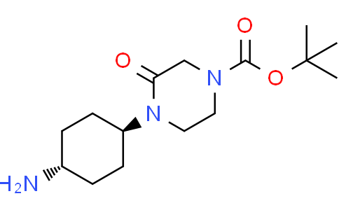 tert-butyl trans-4-(4-aminocyclohexyl)-3-oxo-piperazine-1-carboxylate