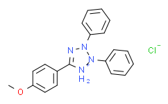 2，3-二苯基-5-(4-甲氧苯基)氯化四氮唑,80%