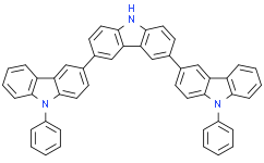 9，9''-二苯基-9H，9'H，9''H-3，3':6'，3''-三咔唑